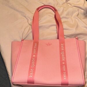 Kate spade large pink tote bag